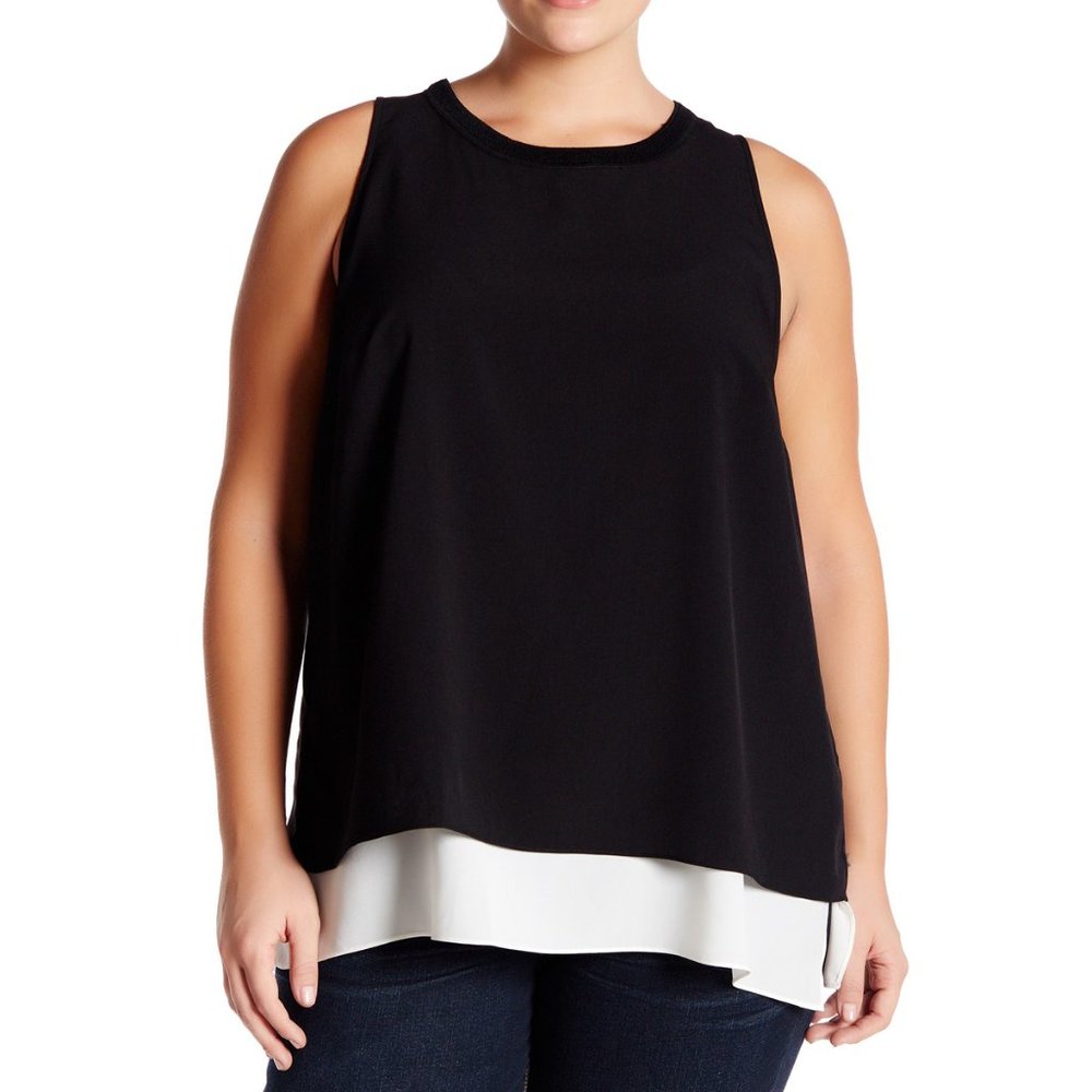 14th & Union Double-Layered Shell Blouse